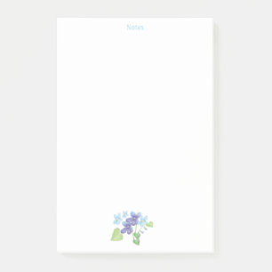 Wild Violets are Blue & Purple Post-it Notes