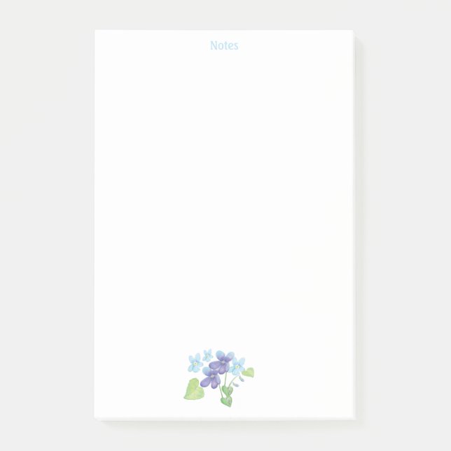 Wild Violets are Blue & Purple Post-it Notes (Front)