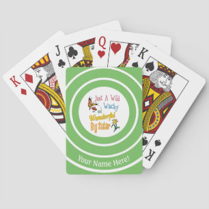 Wild Wacky Wonderful Big Sister Gifts Playing Cards