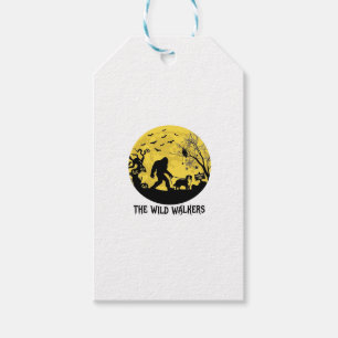 Wild Walkers Bigfoot Walking Bernese Halloween Hau Gift Tags