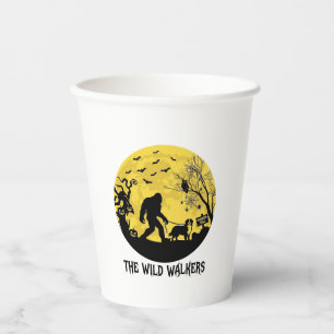 Wild Walkers Bigfoot Walking Bernese Halloween Hau Paper Cups