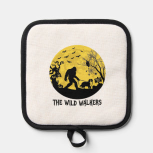 Wild Walkers Bigfoot Walking Bernese Halloween Hau Pot Holder