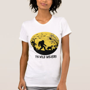 Wild Walkers Bigfoot Walking Bernese Halloween Hau T-Shirt