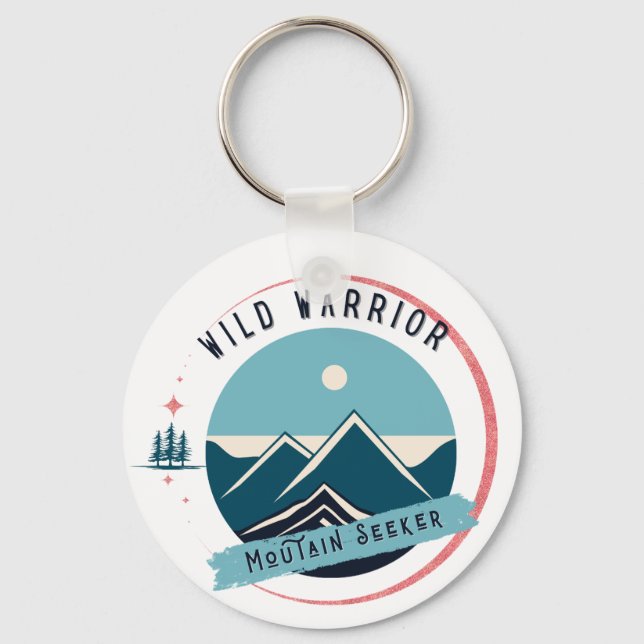 Wild Warrior Mountain Seeker Keychain (Front)