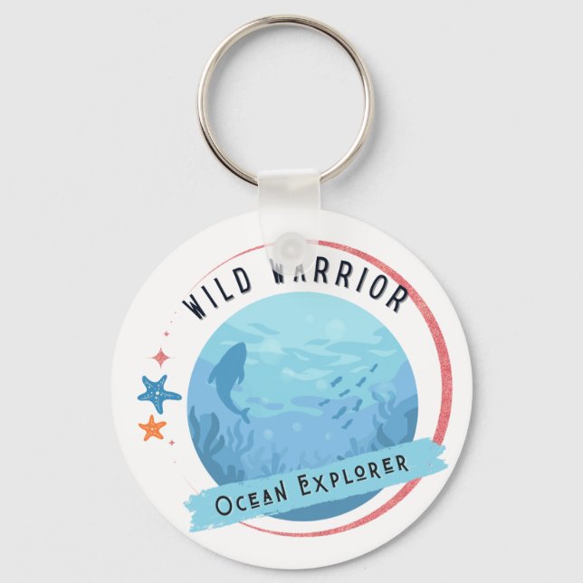 Wild Warrior Ocean Explorer Keychain (Front)