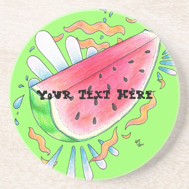 Wild Watermelon Coaster (Front)