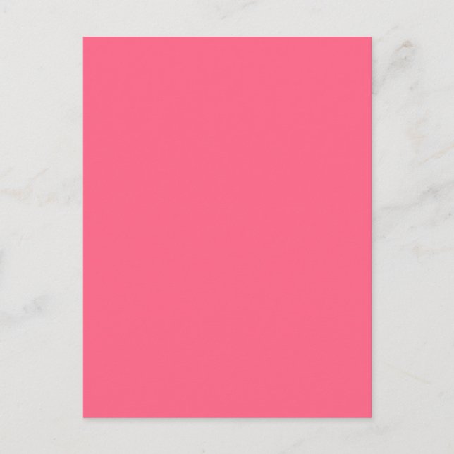 WILD WATERMELON PINK (solid colour background) ~ Postcard (Front)