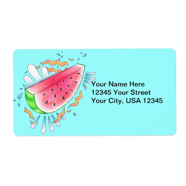 Wild Watermelon Shipping Label (Front)