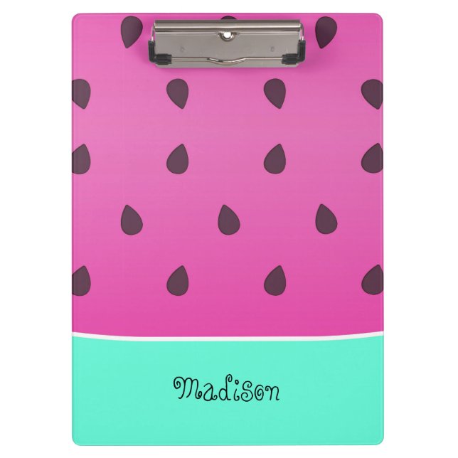 Wild Watermelon Slice | Personalized Clipboard (Front)
