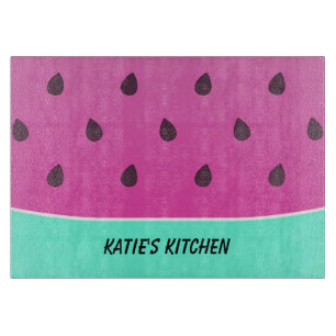 Wild Watermelon Slice   Personalized Cutting Board