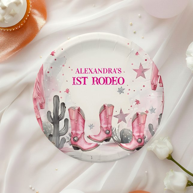 Wild West 1st Rodeo Birthday Paper Plate (Creator Uploaded)