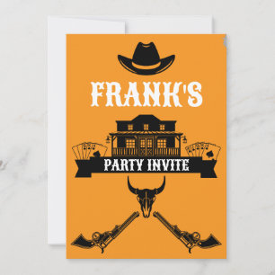 Wild West Americana Birthday Invitation