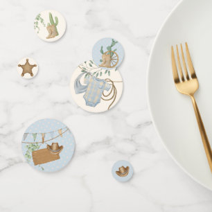 Wild West Baby Cowboy 1st Birthday Confetti