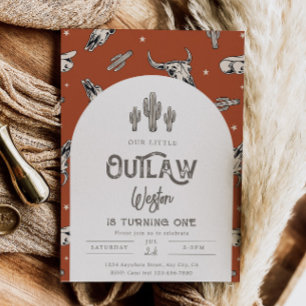 Wild West Birthday Invitation   Cowboy Invitation