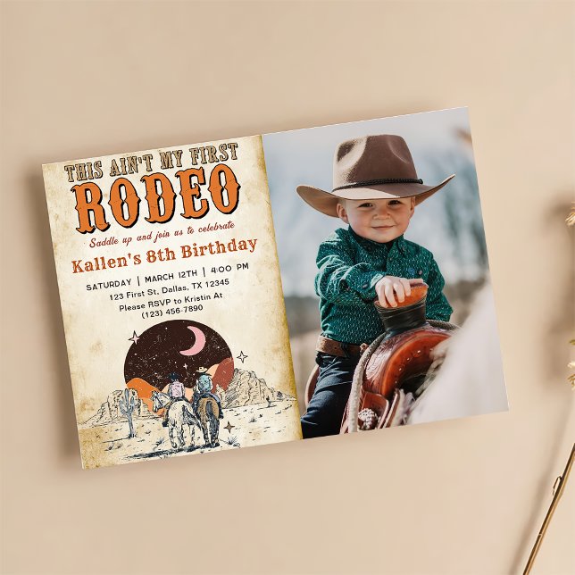 Wild West Birthday Western Cowboy Birthday Invitation (Creator Uploaded)