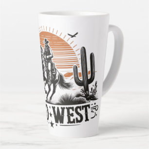 Wild_West_Cowboy_Adventure_LatteMug2 Latte Mug