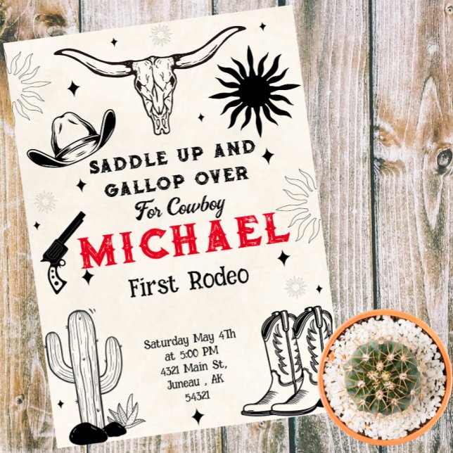 Wild West Cowboy  Country Invitation (Creator Uploaded)