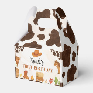 Wild West Cowboy Country Western Birthday Favor Box