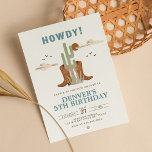 Wild West Cowboy Country Western Birthday Party Invitation<br><div class="desc">Wild West Cowboy Country Western Birthday Party Invitation. Throwing a western party? This invitation is perfect for your kid's cowboy-themed birthday party! You can change the font, text colour, and size by clicking "Tap to customize further" for mobile phones and "Edit using Design Tool" for computers/laptops. Check out Cowboy Party...</div>