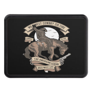 wild west cowboy culture the american legend wild trailer hitch cover