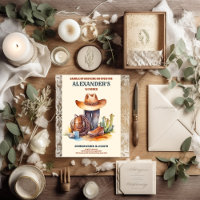 Wild West Cowboy First Rodeo Birthday