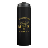 Wild West Cowboy Personalized Monogram Groomsmen
