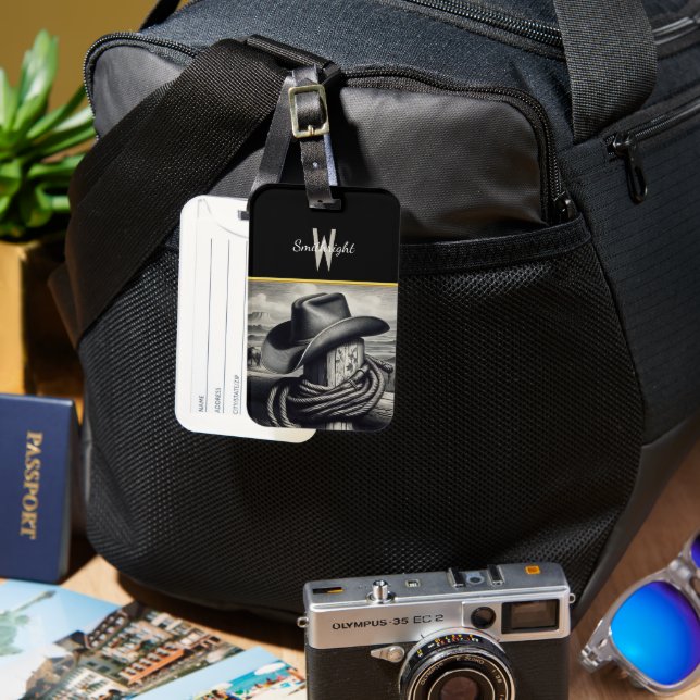 Wild West Elegance Luggage Tag (Front & Back)