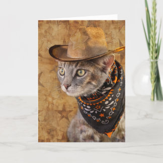 Wild West Kitty Carte pour notes