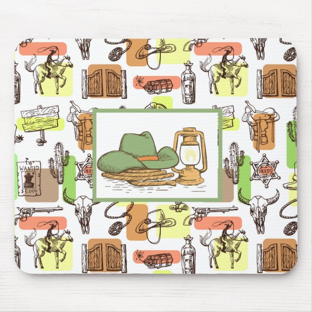Wild West  Mouse Pad (Front)