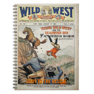 Wild West Personalize Name Saying Gift Notebook