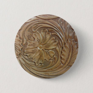 Wild West Rose 2 Inch Round Button
