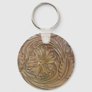 Wild West Rose Keychain