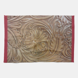 Wild West Rose Kitchen Towel