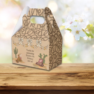 Wild West Rustic Cowgirl Vintage Fun Favor Box