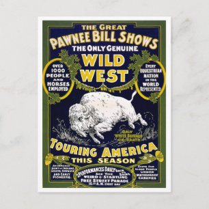 Wild West Show, 1903 Postcard