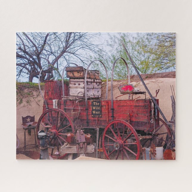 Wild West Stage Coach Puzzle (Horizontal)