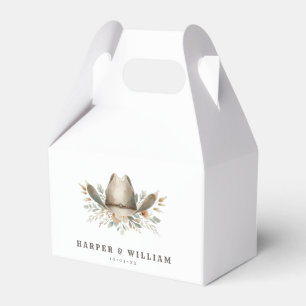 Wild west wedding cowboy hat favor box