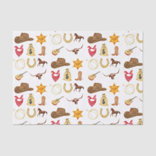 Wild West Western Country Rodeo Any Age Birthday Tissue Paper