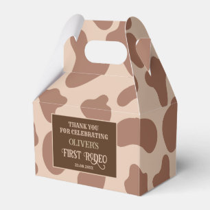 Wild west western cowboy birthday favor box