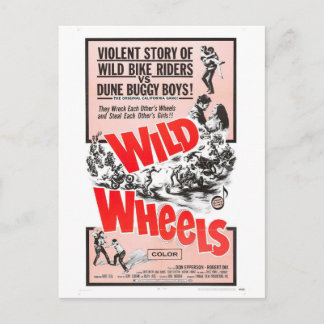 WILD WHEELS POSTCARD