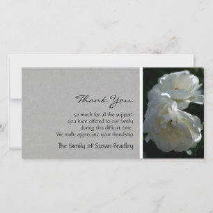 Wild White Roses 1 Sympathy Thank You