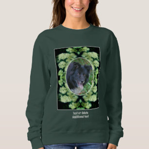 Wild White Roses Create Your Own Pet Photo Sweatshirt