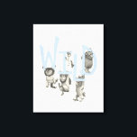 WILD | Wild Things and Max - Blue Canvas Print<br><div class="desc">In the forty years since Max first cried "Let the Wild Rumpus Start, " Maurice Sendak's classic picture book Where the Wild Things Are has become one of the most highly acclaimed and best-loved children's books of all time.</div>