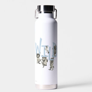 WILD   Wild Things and Max - Blue Water Bottle
