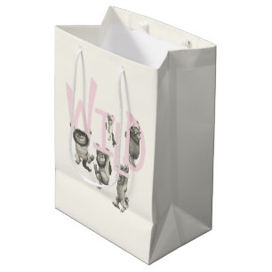 WILD   Wild Things and Max - Pink Medium Gift Bag