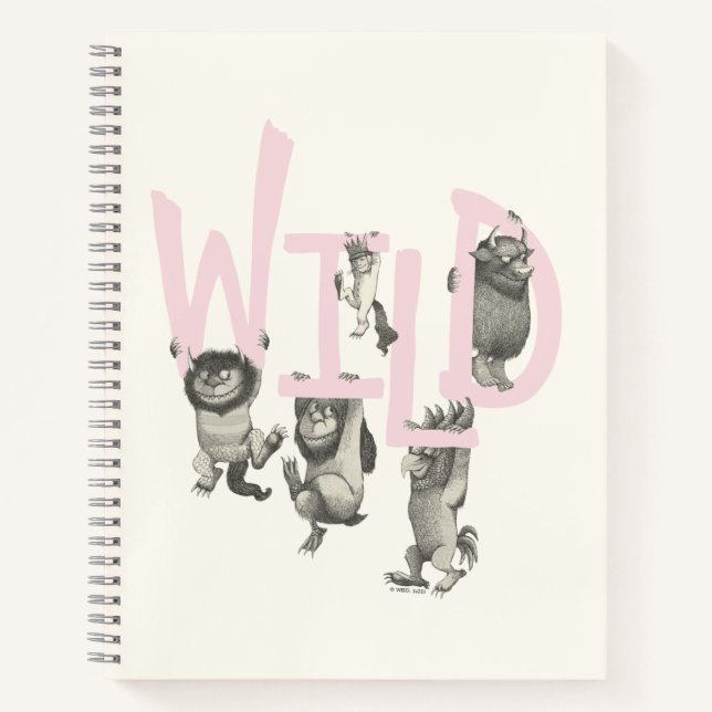 WILD | Wild Things and Max - Pink Notebook (Front)