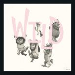 WILD | Wild Things and Max - Pink Poster<br><div class="desc">In the forty years since Max first cried "Let the Wild Rumpus Start, " Maurice Sendak's classic picture book Where the Wild Things Are has become one of the most highly acclaimed and best-loved children's books of all time.</div>
