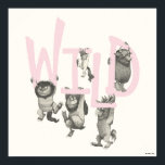 WILD | Wild Things and Max - Pink Poster<br><div class="desc">In the forty years since Max first cried "Let the Wild Rumpus Start, " Maurice Sendak's classic picture book Where the Wild Things Are has become one of the most highly acclaimed and best-loved children's books of all time.</div>