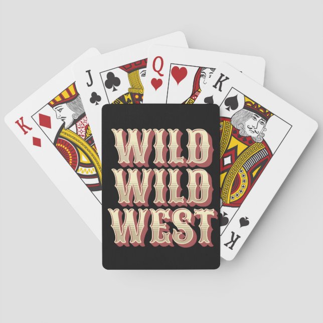 Wild Wild West Playing Cards (Back)