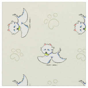 Wild Wild Westie Hint of Lime Fabric